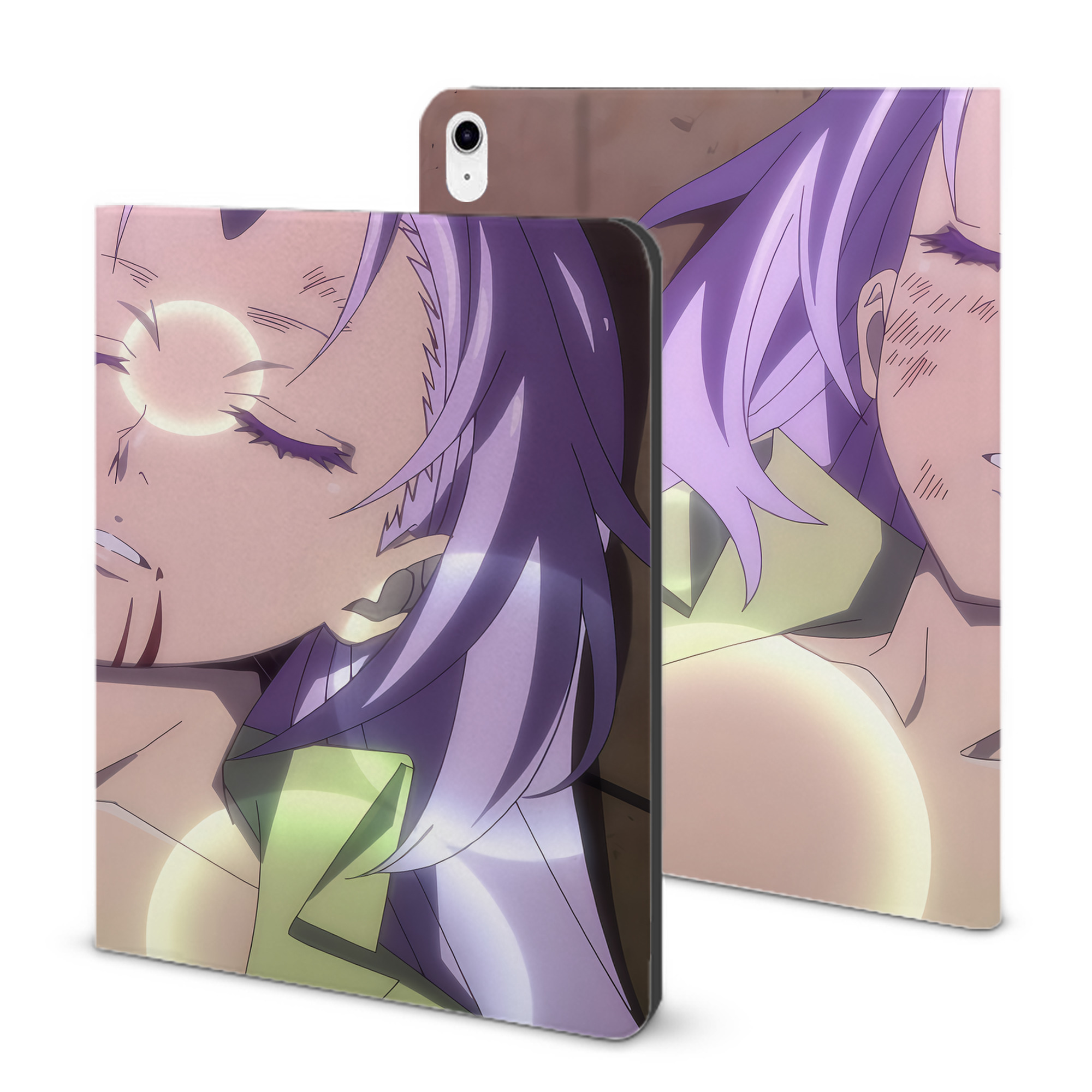 （画像用） 転スラ Regarding Reincarnated to Slime IPad ケース ブック型 PUレザー TPU 耐衝撃 軽量 薄型 ペン収納なし 全面保護 IPad 各モデル対応